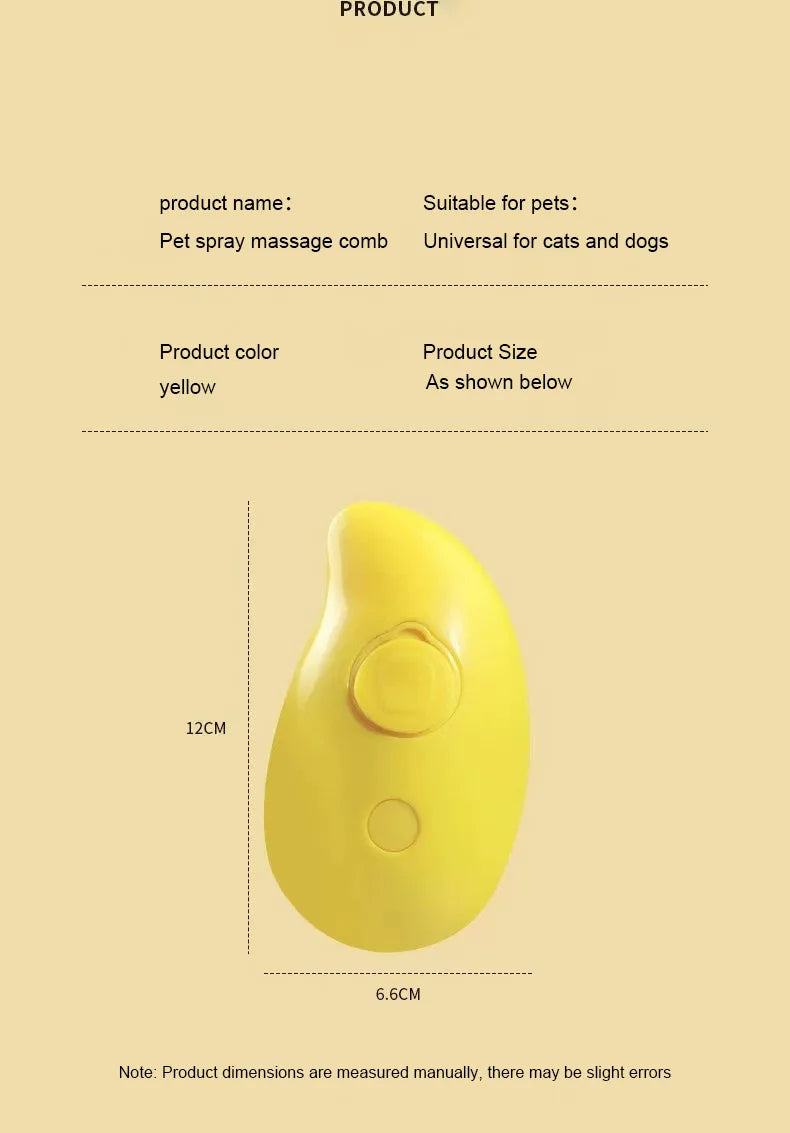 Steam hair brush is suitable for your pet